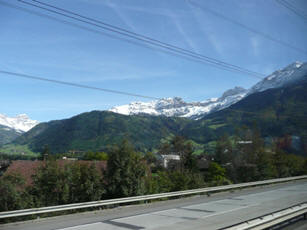 Fahrt in Richtung Gotthard